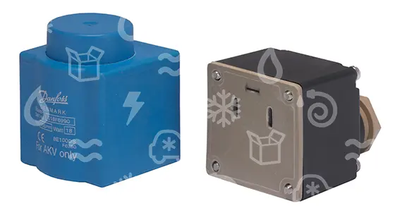 cívka ventilu Danfoss 018F6783, 208 - 240V AC, 50/60 Hz, bez kabelu, 4 W, IP 67